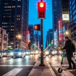 alta percentuale di utenti di e-bike e monopattini ignora i semafori rossi