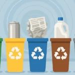 contenitori differenziata colori simboli riciclo plastica vetro carta alluminio