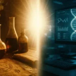 immagine che fonde elementi antichi e moderni