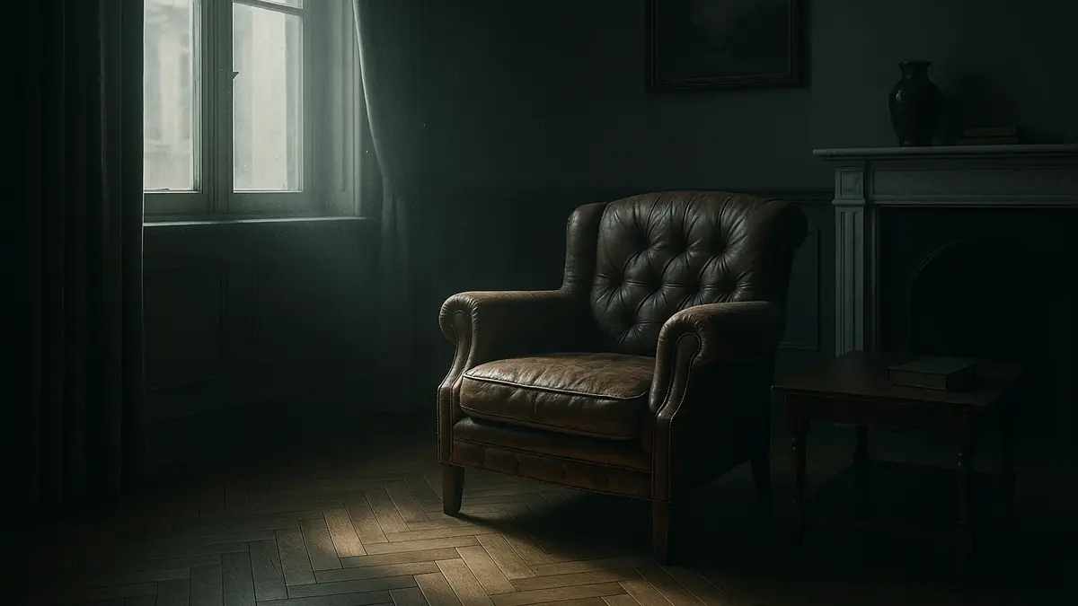 un angolo di un salotto moderno ma con elementi classici