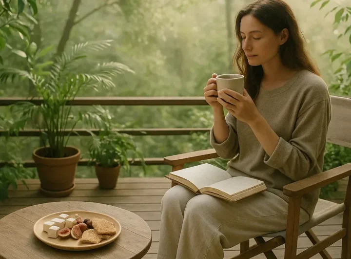 Colazione slow con cibo sano e dolcificanti naturali come eritritolo e stevia
