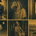 Collage di eventi storici surreali
