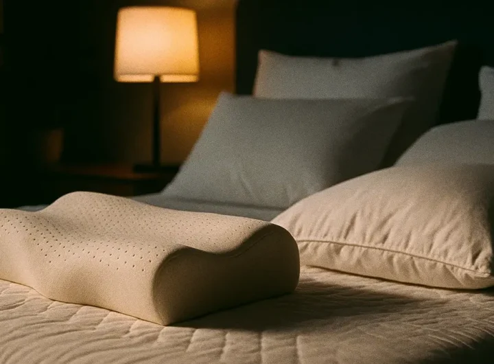 Cuscino ergonomico memory foam per cervicale