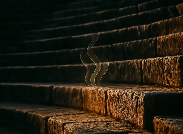 Dettaglio delle gradinate del Teatro di Epidauro in Grecia