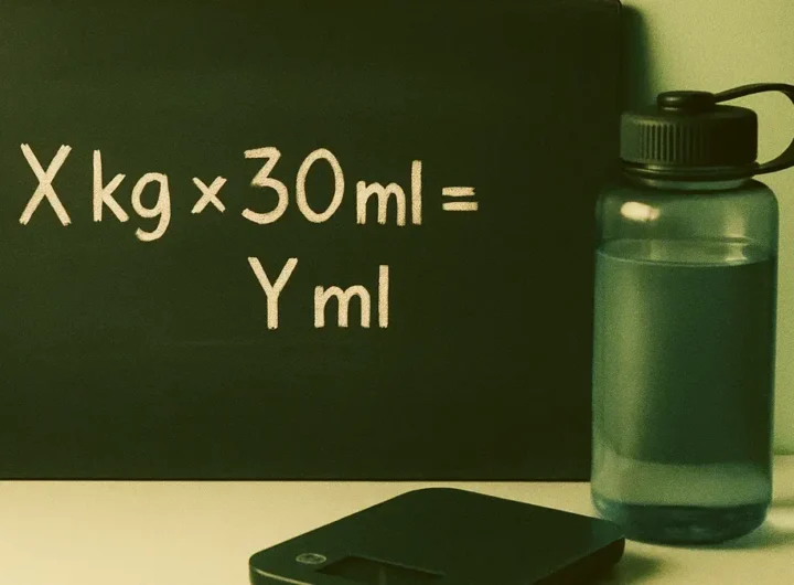 Formula per calcolare acqua giornaliera necessaria in base al peso