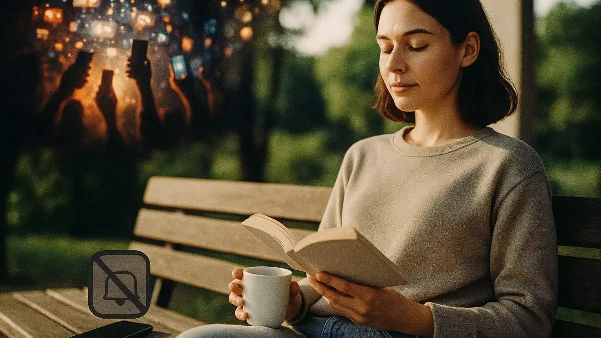 Grafico che illustra il percorso di riduzione della FOMO da social media