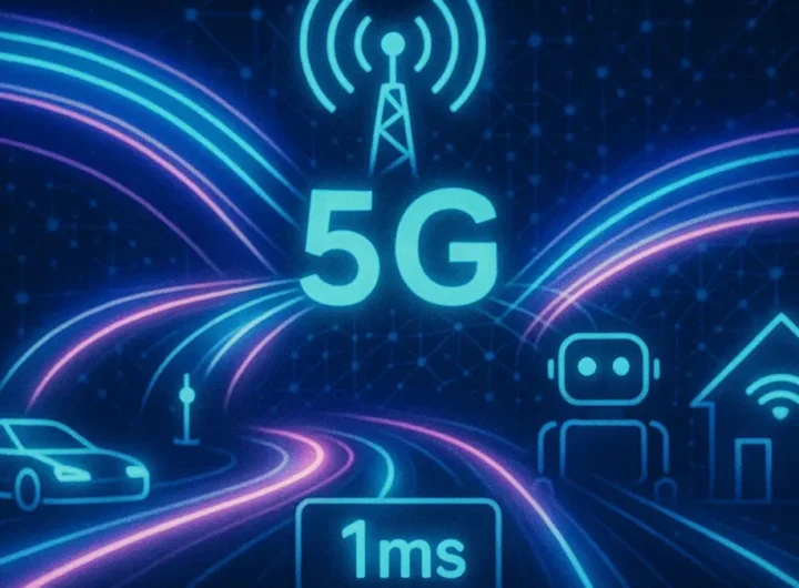 Grafico stilizzato che mostra evoluzione dalla rete 4G alla 5G