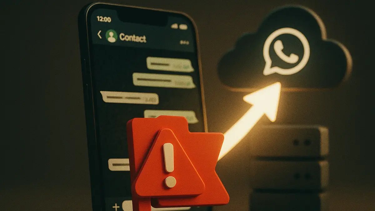 Icona di segnalazione e blocco WhatsApp su smartphone