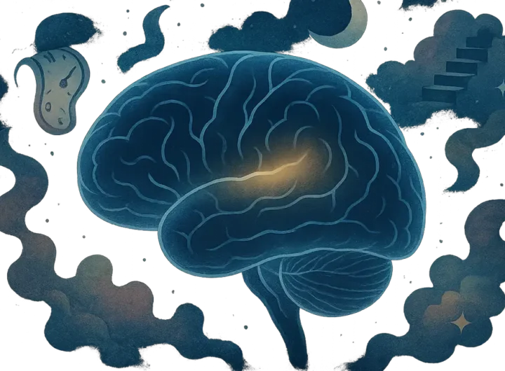 Illustrazione concettuale del cervello umano