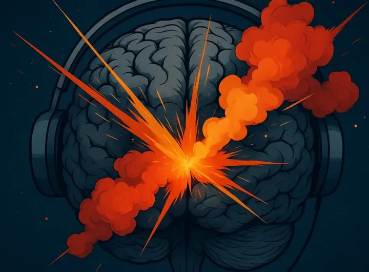 Illustrazione scientifica del cervello umano