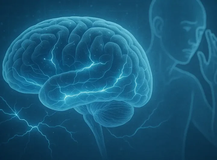 Immagine concettuale di cervello umano con percorsi decisionali in evidenza