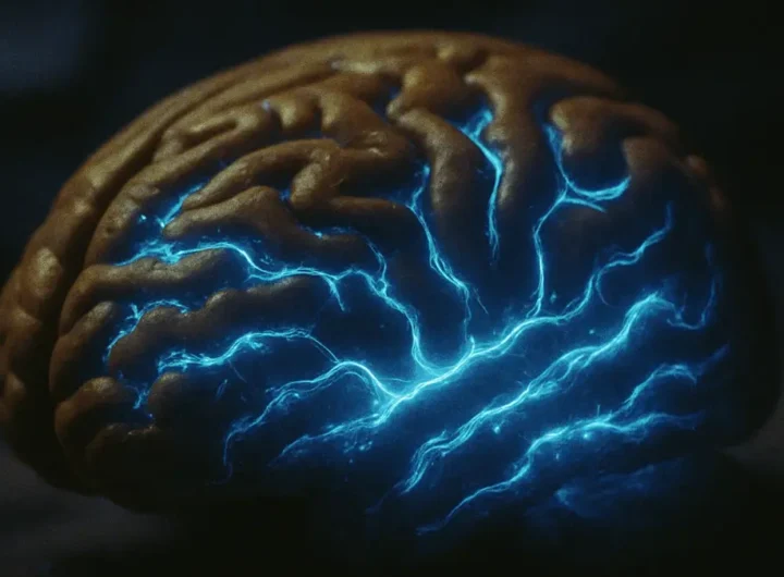 Immagine stilizzata del cervello umano visto in sezione