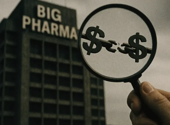 La Bilancia della Giustizia con il simbolo del denaro che pesa contro il simbolo della salute