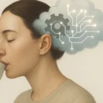 Mano che tocca il mento con espressione pensierosa