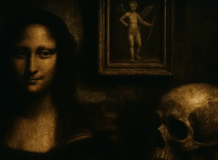 Primo piano dettagliato dello specchio convesso