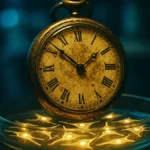 Primo piano su una capsula del tempo o un orologio biologico