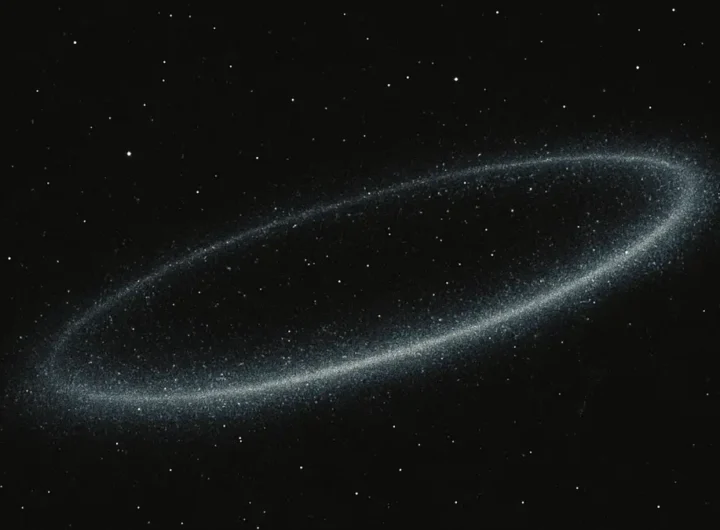 Rappresentazione artistica del sistema solare esterno