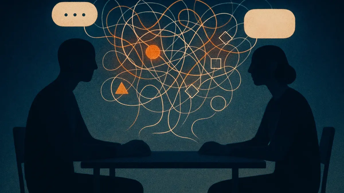 Rappresentazione concettuale di una conversazione interpersonale