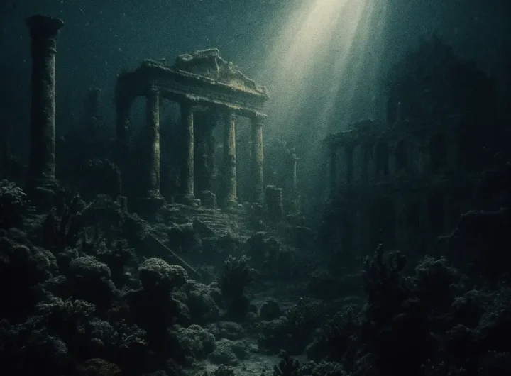 Rovine sottomarine che assomigliano a una città antica
