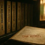 Scatole di file segreti e timbri Top Secret