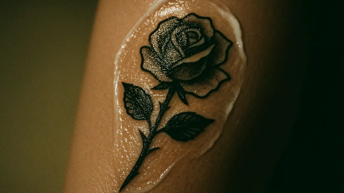 Tubetto di crema post-tatuaggio