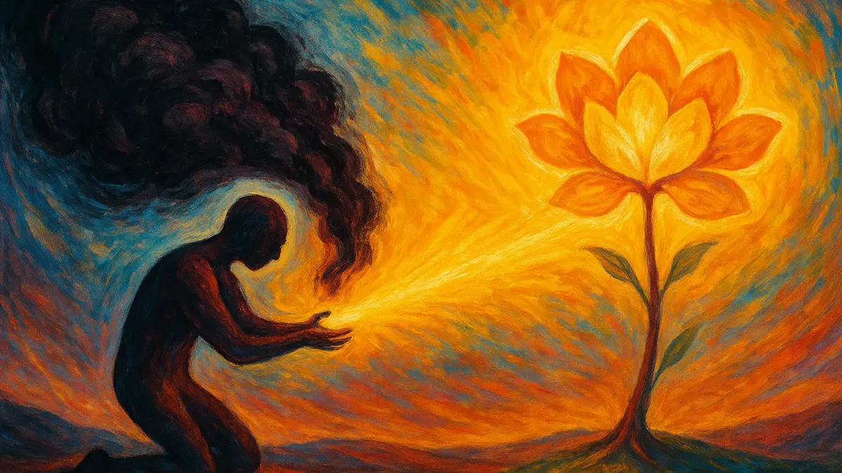 Un seme che germoglia da terra arida