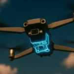 drone quadricottero in volo