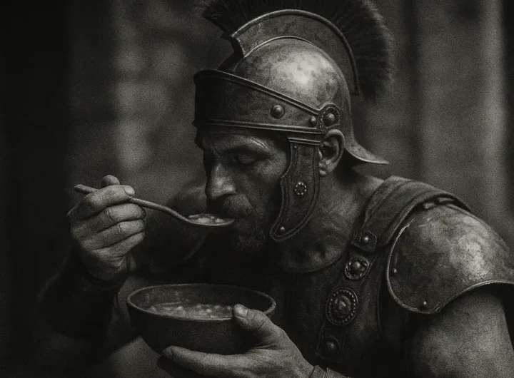 gladiatore-romano-che-mangia-una-ciotola-di-orzo