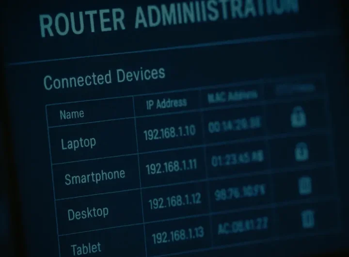 interfaccia pannello amministrazione router