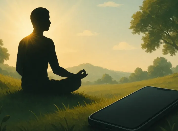 persona-meditazione-natura-smartphone-spento
