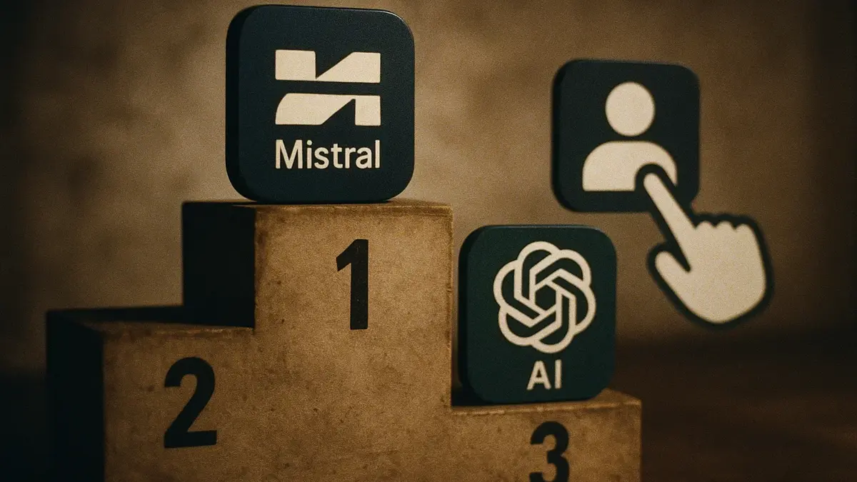 Classifica IA preferite utenti francesi Mistral