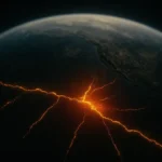 Mappa geologica semplificata che mostra la frammentazione della placca tettonica Explorer