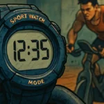 Una persona che corre intensamente su una cyclette