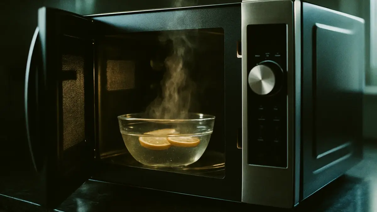 come-pulire-microonde-vapore-limone
