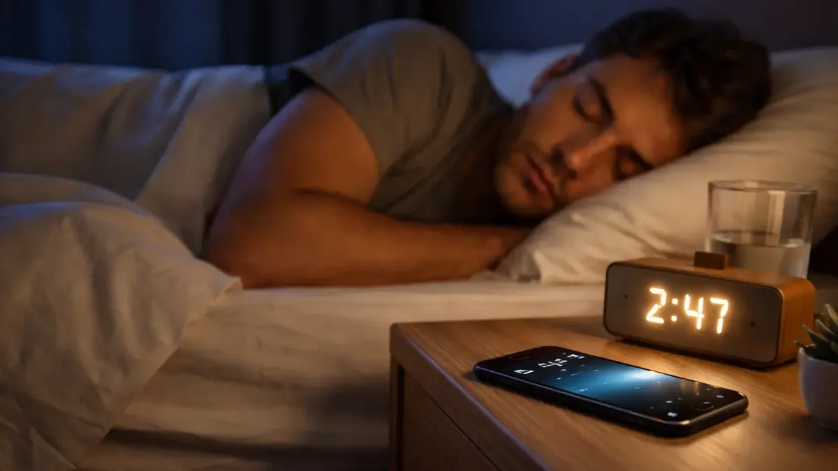 cellulare vicino al letto dormire